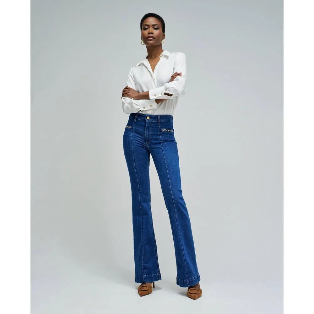Vaqueros campana destiny push up flare de mujer - Salsa Jeans - FashionsVida