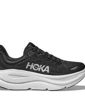Bondi 9 Running Shoes Black / White UK 10.5 Men - Hoka - FashionsVida
