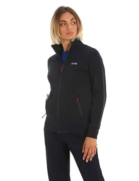 Deck Zip Sweat Full Zip Sweatshirt Dark Navy M Women - SLAM - FashionsVida