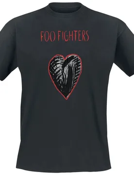 T-Shirt - Heart Collage - S bis 3XL - für Männer - Größe L - schwarz - Lizenziertes Merchandise! - Männer - male - Foo Fighters - FashionsVida