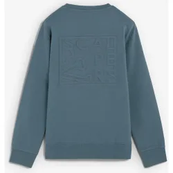 Sudadera de hombre de cuello redondo y logo decorativo