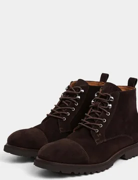 Botas de hombre hudson de ante - Hackett - FashionsVida