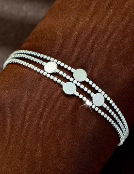 HIBRIDE Popular Travel Event Jewelry New Daily sliver color Bracelet Saudi Women's Holiday Ball Wedding Luxury Gift B269 - Aliexpress - FashionsVida