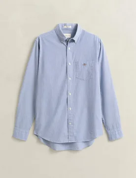 Camisa de hombre clásica de popelina de rayas finas - Gant - FashionsVida