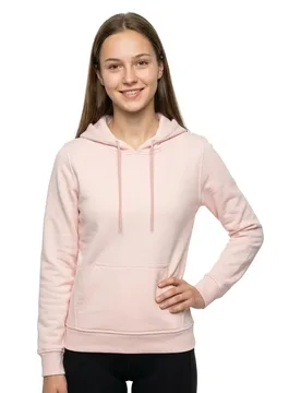 Sweat à Capuche Heavy Pink XS - Build Your Brand - FashionsVida
