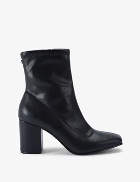Block Heel Square Toe Ankle Boots Black female - Carvela - FashionsVida