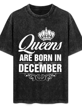Queens are born in December T-Shirt Work Wear Lightweight Tee - Aliexpress - FashionsVida