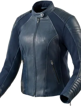 Giacca Moto in Pelle CORAL Ladies Blu taglia 36 - Rev'it - FashionsVida