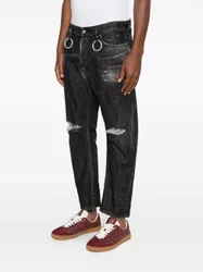 Dsquared2 jeans strappato uomo nero