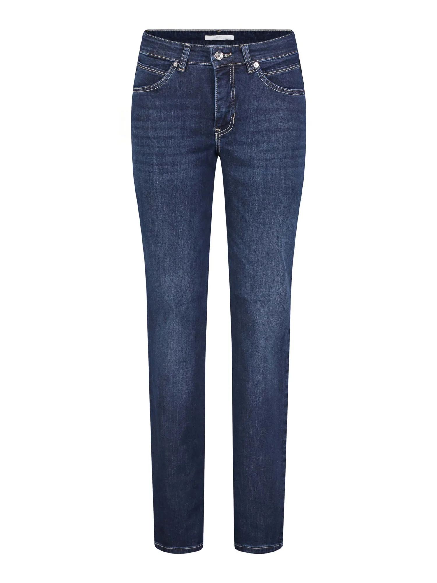 Feminine-Fit 5-Pocket Jeans Blau 44/32 - Mac - FashionsVida