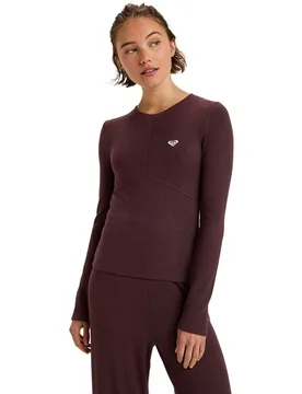 Camiseta de mujer Rise & Vibe New Rib - Roxy - FashionsVida