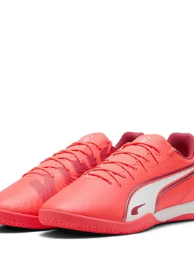 Mens King Match It Indoor Football Boots In Glowing Red-P - Size Uk 8 - Puma - FashionsVida