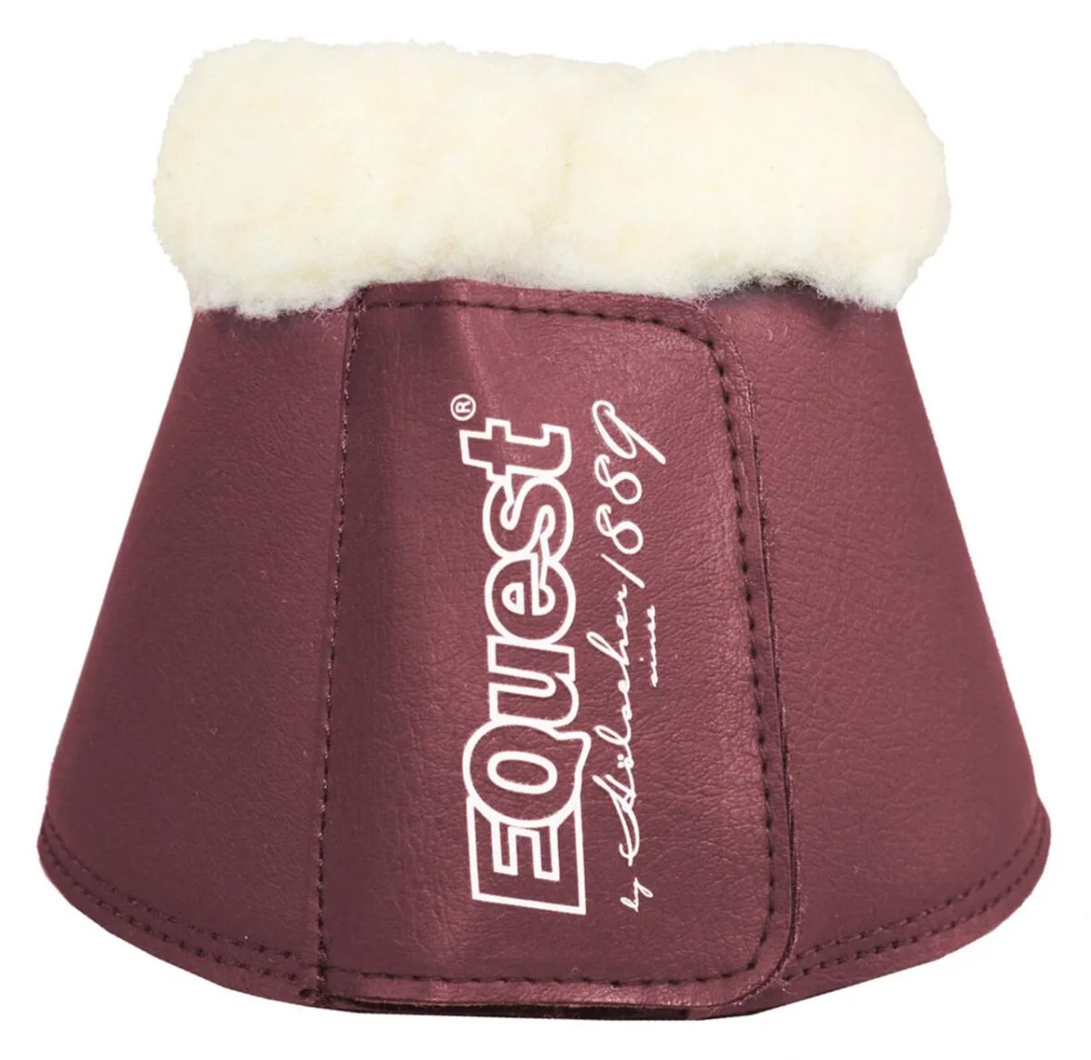Hufglocken Soft mit Fell, bordeaux S - Equest - FashionsVida