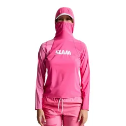 One Design Tech Uv Hooded Long Sleeve T-shirt Hydrangea Pink M Women