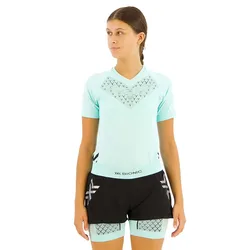 Twyce Run Short Sleeve T-shirt Clearwater / Black M Women