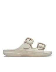 Sunday Buckle Footbed Sandals Cream female