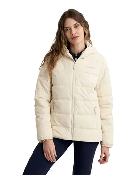 Golf Giacca Athena Hooded Puffer Tapioca 2XL - Calvin Klein - FashionsVida