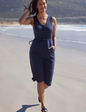 Bahamas Womens Sleeveless Dress - Navy - Navy - Size: 10 - Mountain Warehouse - FashionsVida