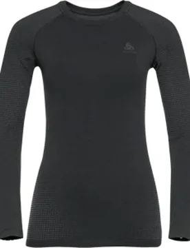 Performance Warm Eco Laufshirt Damen Grau Gr. L - Odlo - FashionsVida