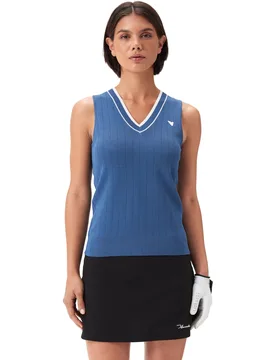 Pullunder Ana, ärmellos, blau l - Macade - FashionsVida