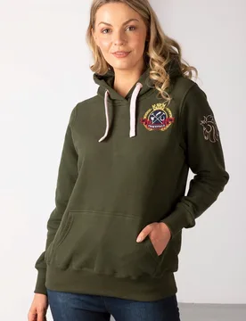 Womens Emblem Overhead Hoody - - Size: 12 - Rydale - FashionsVida