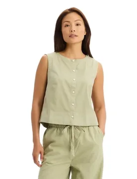 Maglietta Senza Maniche Button-front Tea S - Dockers - FashionsVida