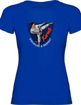 T-shirt à Manches Courtes Karate Royal Blue S - Kruskis - FashionsVida