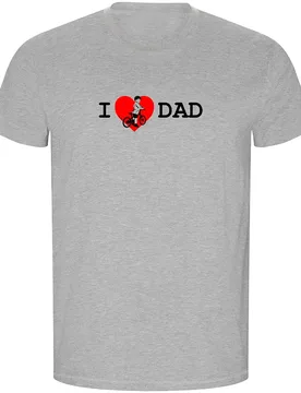 T-shirt à Manches Courtes I Love Dad Eco - Kruskis - FashionsVida