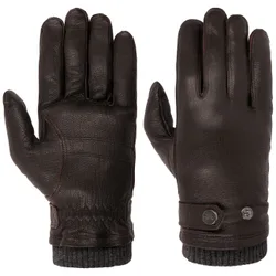 Freddie Leather Gloves by - brown - Size: 10 HS