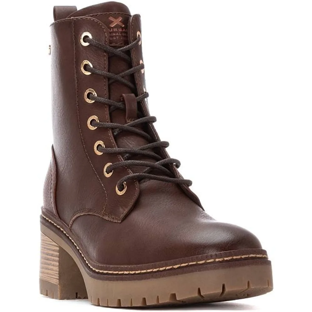 Botín militar de mujer con tacón ancho - XTI - FashionsVida
