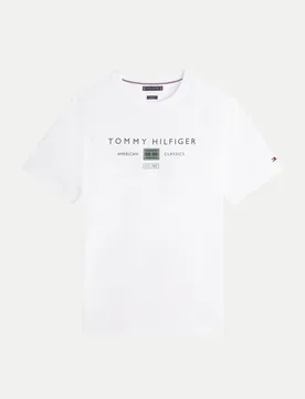 Jerseyshirt mit Logo Weiß XXL - Tommy hilfiger - FashionsVida