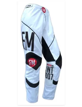 Pantaloni Moto Cross Enduro Vintage X24 Bianco Ner taglia 44 - Fm racing - FashionsVida