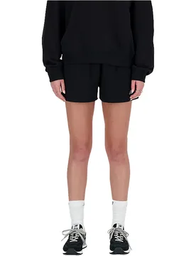 French terry bermuda mujer Negro (M) - New Balance - FashionsVida
