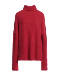 Rollkragenpullover Damen Rot L,S Damen