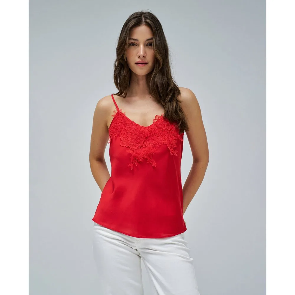 Top acetinado de mujer - Salsa Jeans - FashionsVida