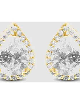 Pendientes áfrica moda de plata de ley 925 acabados en oro amarillo de 18 quilates - Luxenter - FashionsVida
