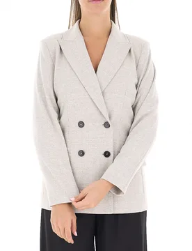 Blazer doppiopetto GRIGIO CHIARO 46 - EMME MARELLA - FashionsVida