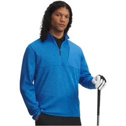 Pullover Fleece Half-Zip, blau s