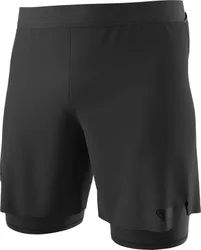 Short 2 en 1 de trail running - Alpine Pro 2/1 Shorts M Black Out - Taille M - Noir