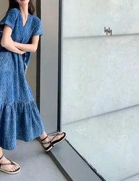 Retro Denim Dress Women's Summer Design Sense Fashion Loose Dress - Aliexpress - FashionsVida