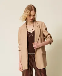 Twinset Blazer en lin mélangé