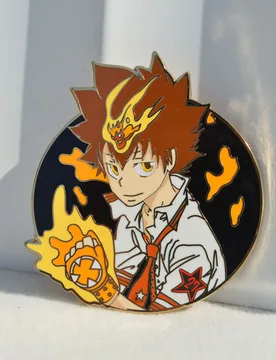 HITMAN REBORN! Sawada Tsunayoshi Metal Badge Japanese Anime Merchandise Backpack Accessories Pin - Aliexpress - FashionsVida