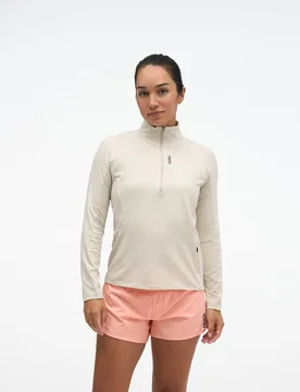 Women's SkyForm Half Zip in River Rock Grey Htr, Size XL - HOKA - FashionsVida