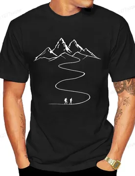 Mountains Path Hiking Trail Curves Printed T-Shirt Clothing Graphic Tees Men Women's T-shirt Summer Fashion Tshirt Street Shirt - Aliexpress - FashionsVida