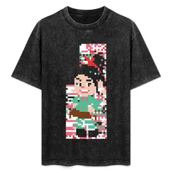 Glitch T-Shirt Basic Simple Casual Short Sleeve Tee