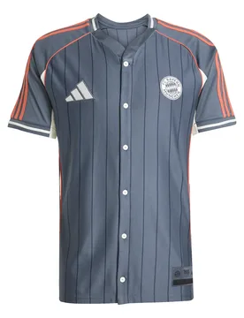 Bayern München Baseball-Fantrikot USA 2025/26 - Gris - male - Size: S - Adidas - FashionsVida