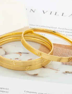 Pcs Bangle Set Copper Alloy Hand Bracelet Gold Color Bangles for Women Mem Simplicity Daily Closed Bracelet Gifts - Aliexpress - FashionsVida