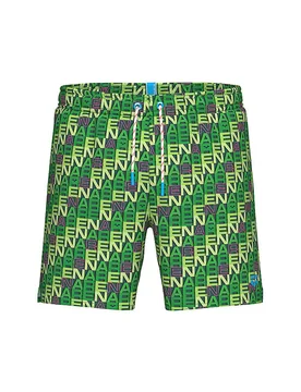 Herren Badeshorts Beach Boxer Allover grün L M - Arena - FashionsVida