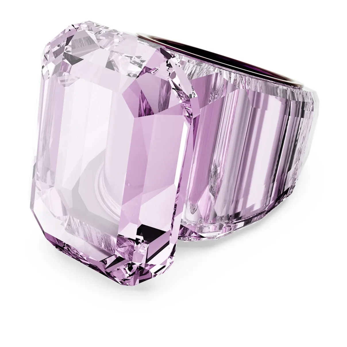 Anello cocktail Lucent, Taglio ottagonale, Rosa 55 - Swarovski - FashionsVida