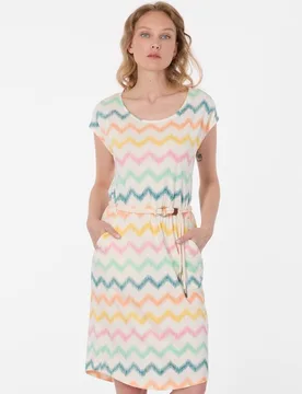 Kurzes Kleid - LILITHE PRINT - XS bis L - für Damen - Größe L - multicolor - Frauen - female - Ragwear - FashionsVida